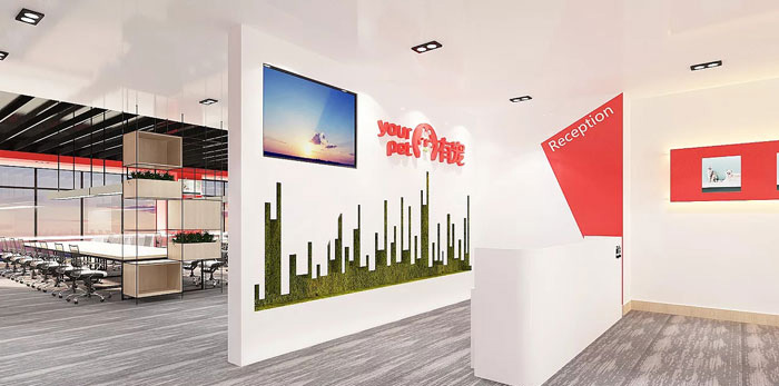 寵物公司辦公室裝修設計效果圖