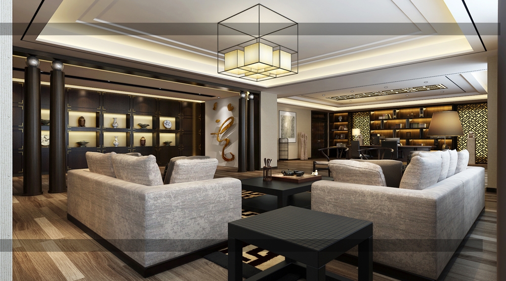 董事長(zhǎng)辦公室裝修設(shè)計(jì),相對(duì)封閉