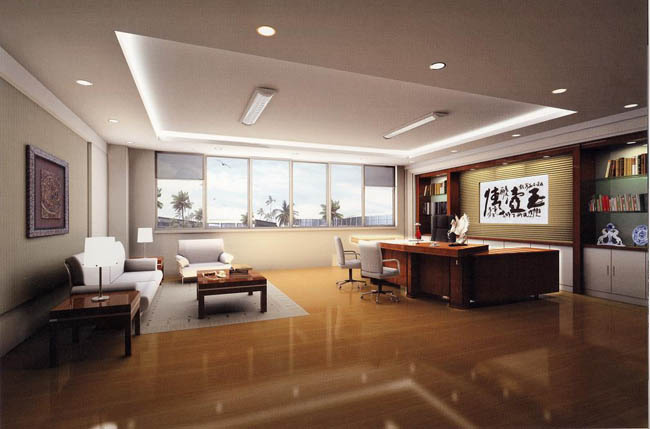 總經理辦公室設計:突出大氣,有文化和穩重