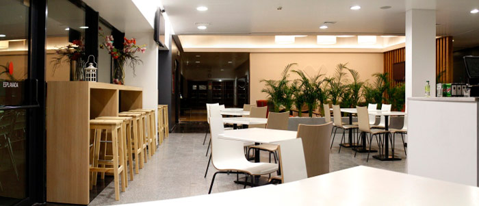 健康俱樂部辦公室就餐區空間裝修設計效果圖