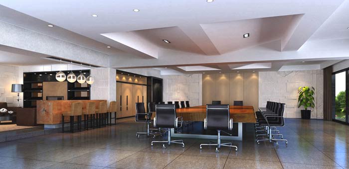 環崗私人會所多功能會議室裝修設計案例效果圖