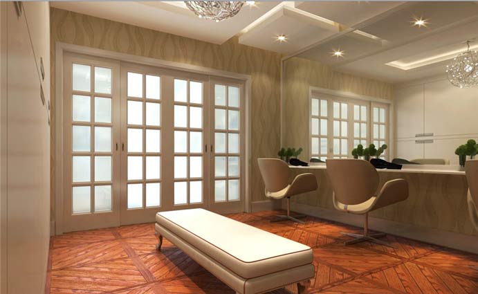 獨特魅力SPA會所接待室裝修設計案例效果圖