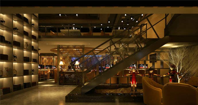 網咖裝修設計效果圖