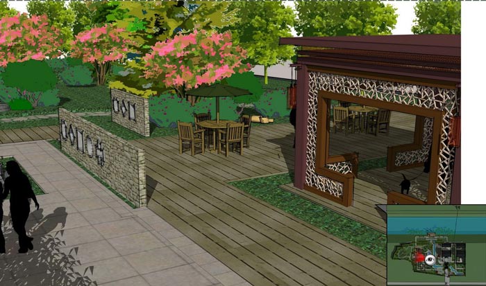 中式茶館設(shè)計,推崇淡泊、平和