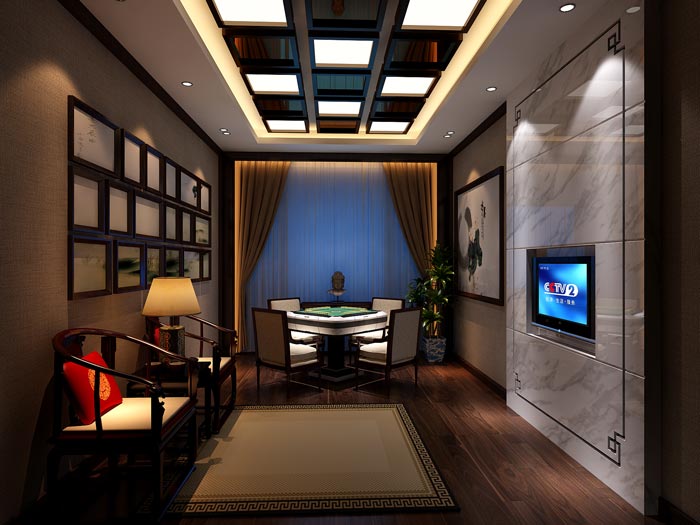 商務茶樓茶室包廂裝修設(shè)計案例效果圖