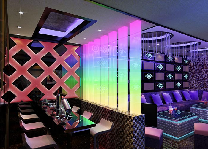 番禺富華國際KTV慢搖吧裝修設計案例效果圖