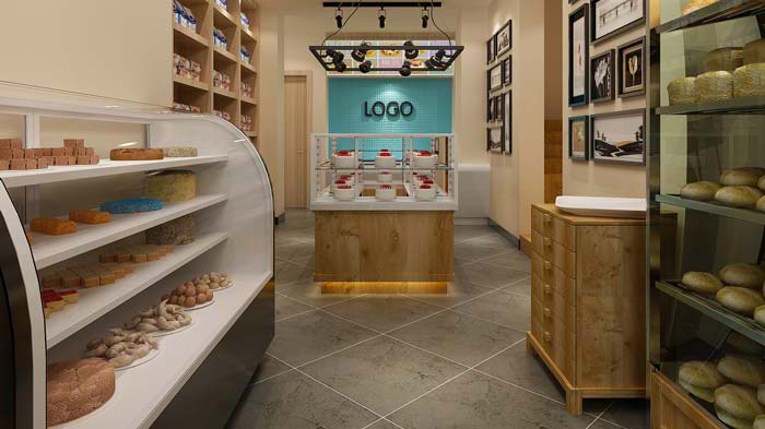 混搭風格蛋糕店空間裝修設計案例