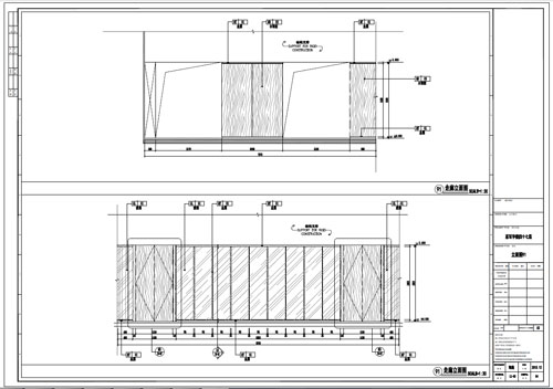 某寫字樓室內深化設計裝飾施工圖走廊立面圖91(一)