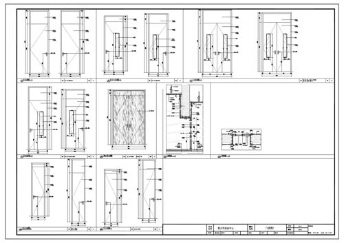 青少年活動中心深化設計施工圖門表圖2
