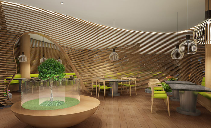 杭州鮮魚火鍋就餐區裝修設計效果圖