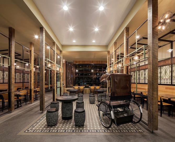 歷史、文化傳統氛圍下1200平方餐廳設計方案效果圖