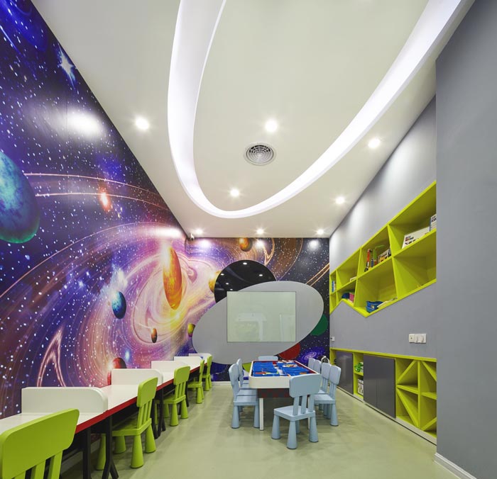 幼兒早教中心教學(xué)空間裝修設(shè)計案例效果圖