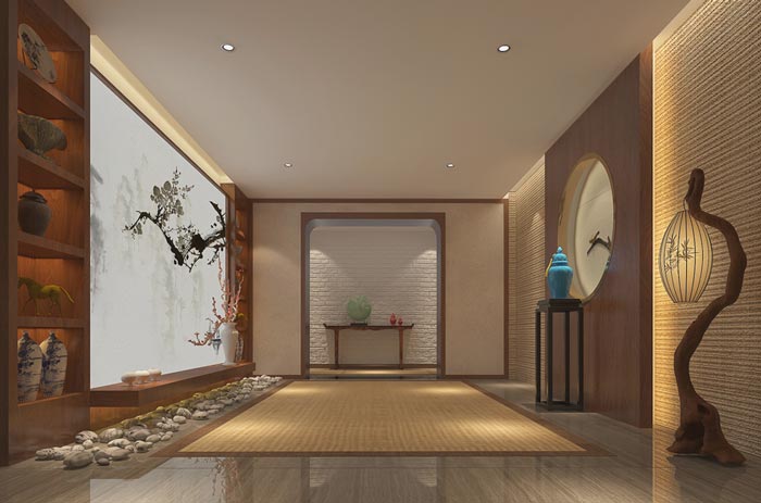 新中式精品酒店裝修設計案例