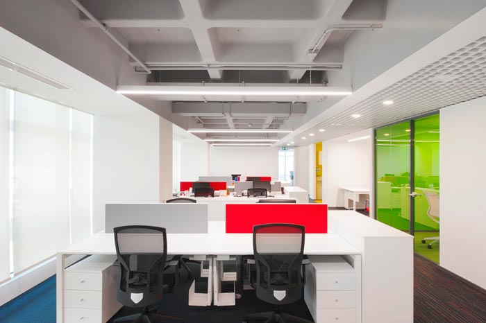 服飾公司辦公室辦公區域裝修設計案例效果圖