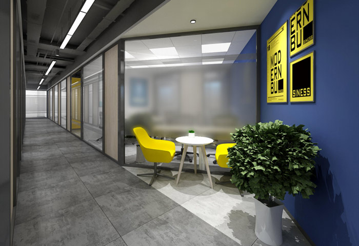 創業孵化器辦公室裝修設計效果圖