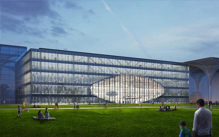 天津濱海圖書館外形設計效果圖