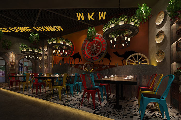 特色主題餐廳二樓裝修設計效果圖