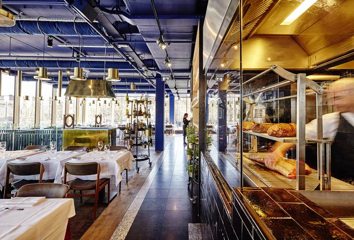 烤肉店餐區裝修設計效果圖