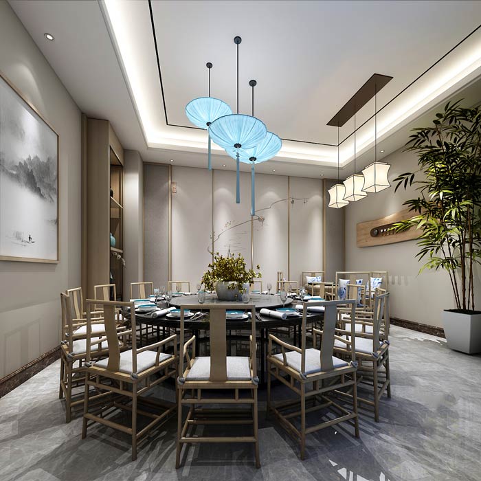 特色私房菜館包廂裝修設計效果圖