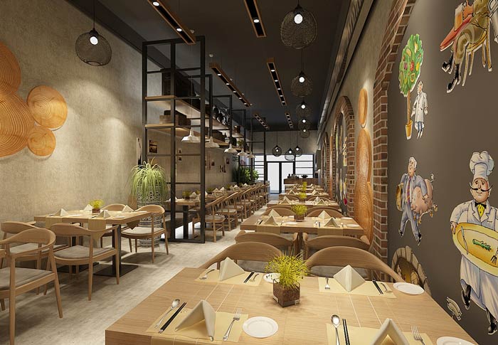 面館裝修設計效果圖