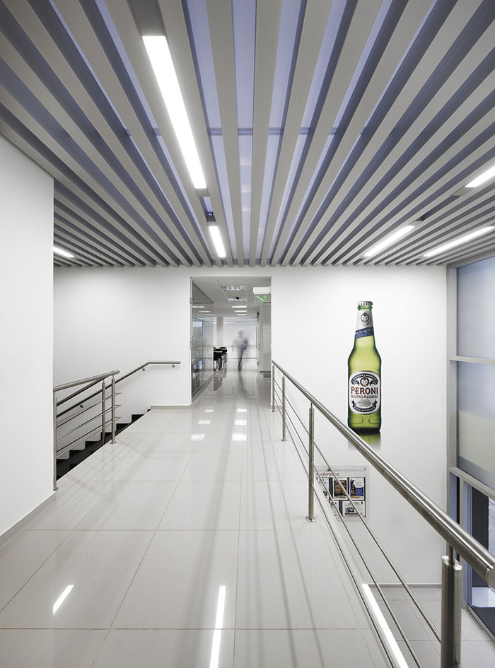 啤酒廠房辦公區二樓裝修設計效果圖