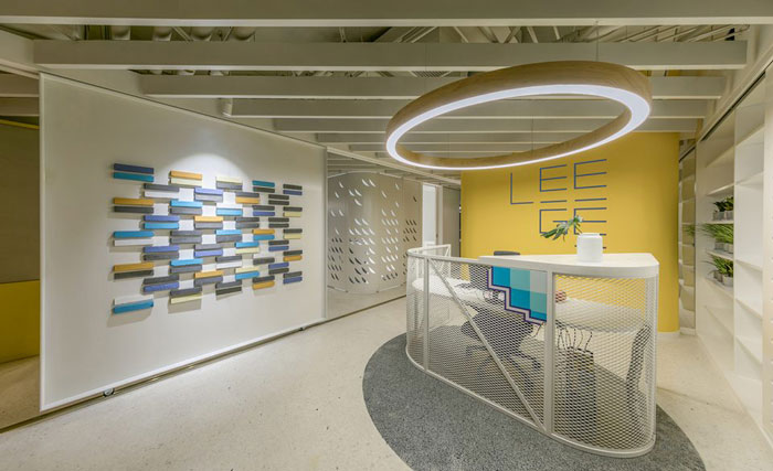 企業總部辦公室入口效果圖