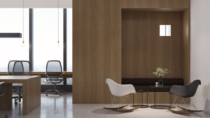 商貿(mào)公司辦公室接待區(qū)裝修設計效果圖