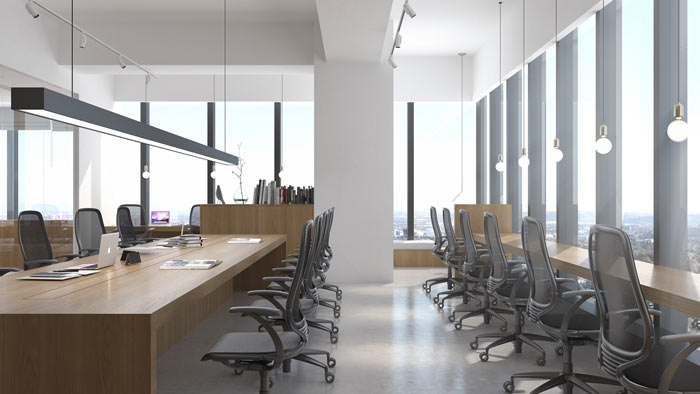 商貿(mào)公司辦公室辦公區(qū)裝修設計效果圖