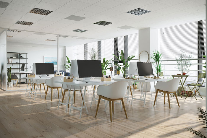 北歐風格辦公室辦公區裝修設計案例效果圖