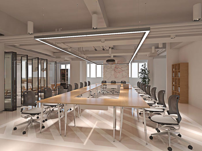 網絡科技公司辦公室會議室裝修設計效果圖