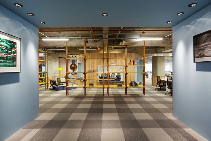 百貨公司辦公室入口區裝修設計效果圖