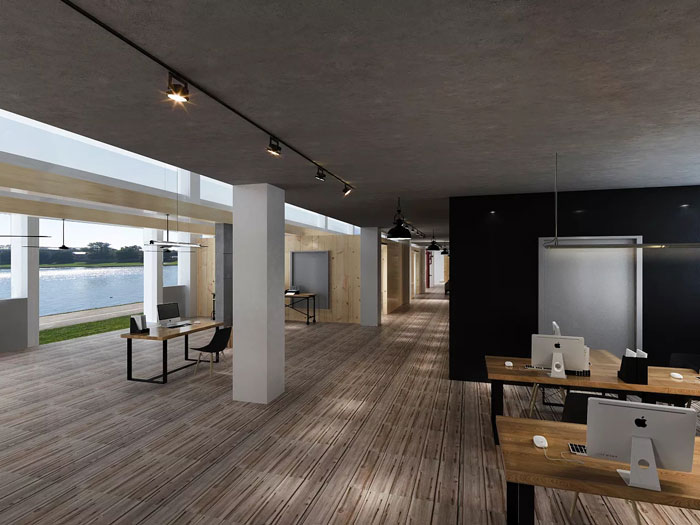 loft風(fēng)格辦公室過道裝修設(shè)計(jì)效果圖