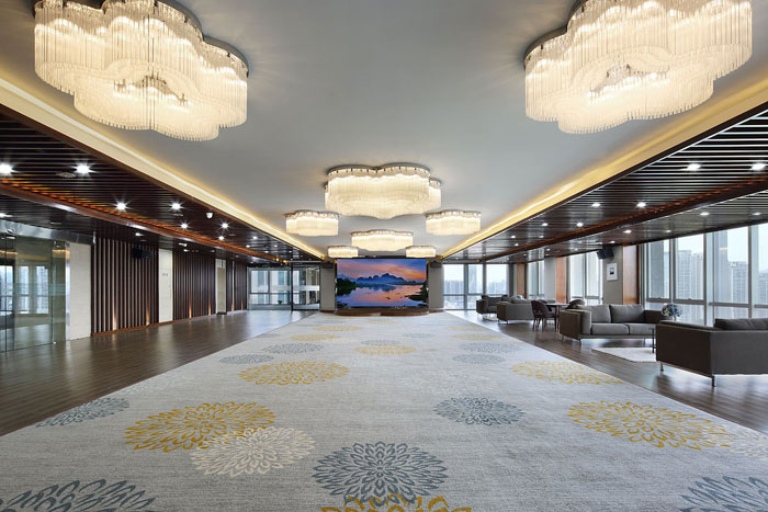 機(jī)電公司辦公室接待區(qū)裝修設(shè)計實景圖