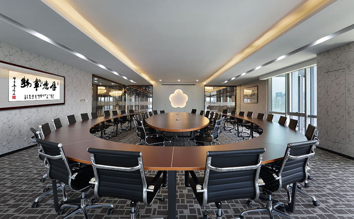 機(jī)電公司辦公室會議室裝修設(shè)計實景圖