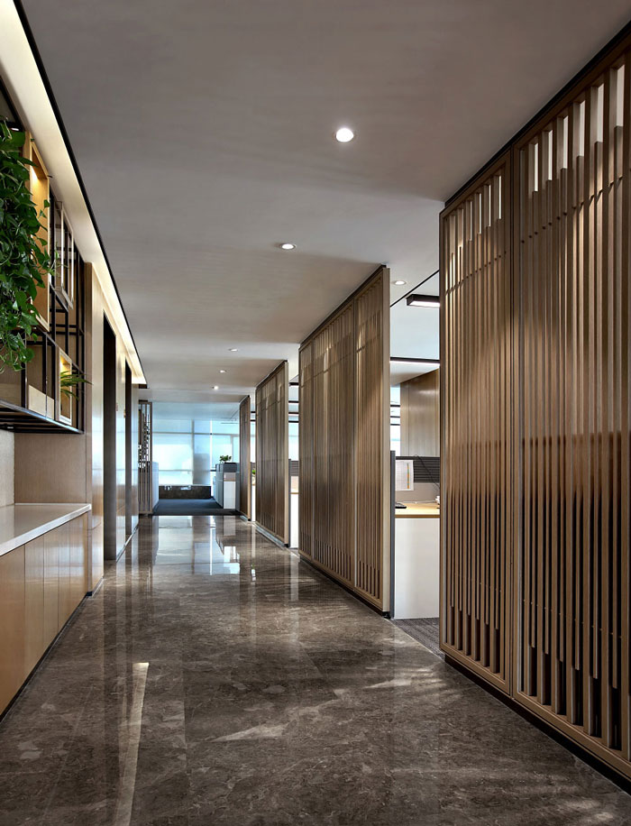 藥業公司辦公室走廊裝修設計效果圖