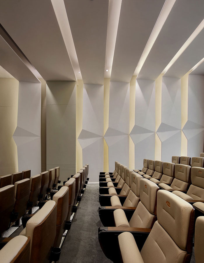 藥業公司辦公室匯報廳裝修設計效果圖