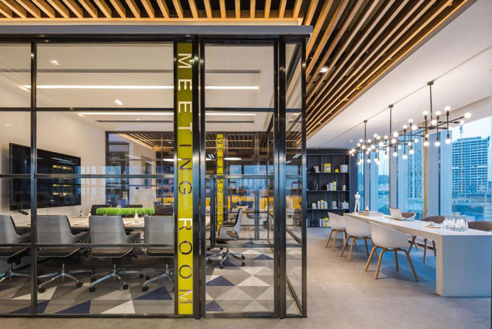 杭州800平方辦公室辦公區裝修設計效果圖