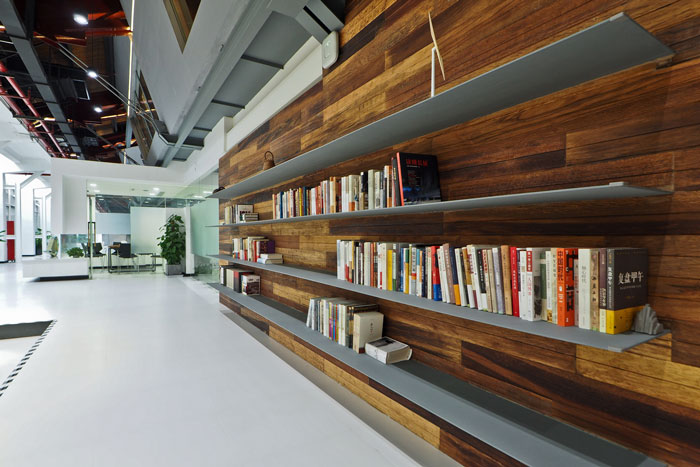 實業投資公司辦公室閱讀區裝修設計效果圖