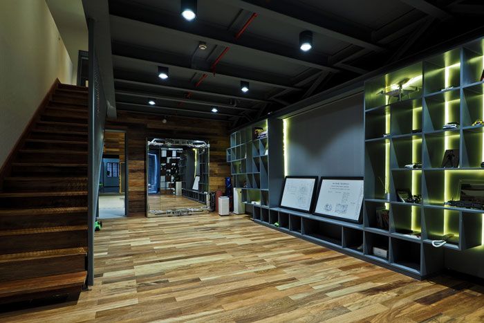 實業投資公司辦公室過道裝修設計效果圖