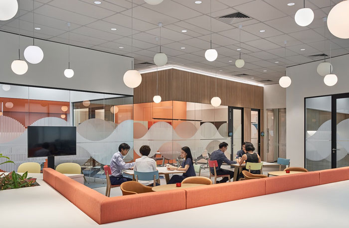 聽力技術公司辦公室休息區裝修設計效果圖