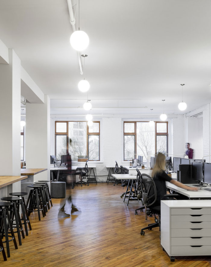 工業風格辦公室辦公區裝修設計效果圖