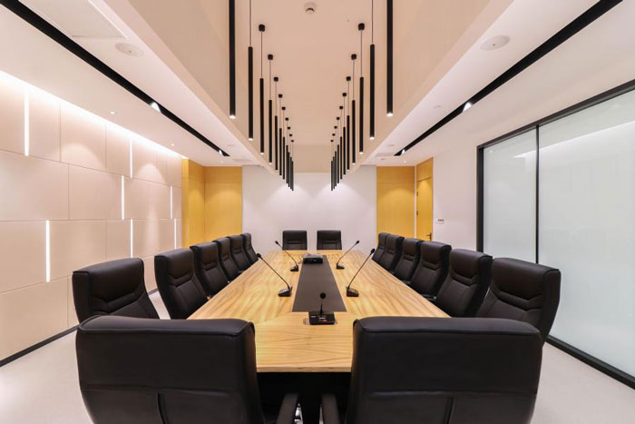 杭州簡約辦公室會議室裝修設計效果圖
