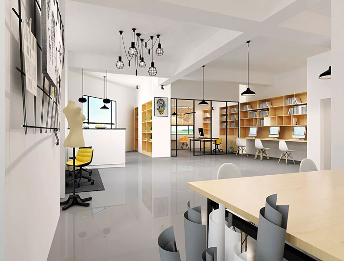 簡單辦公室過道裝修設(shè)計效果圖