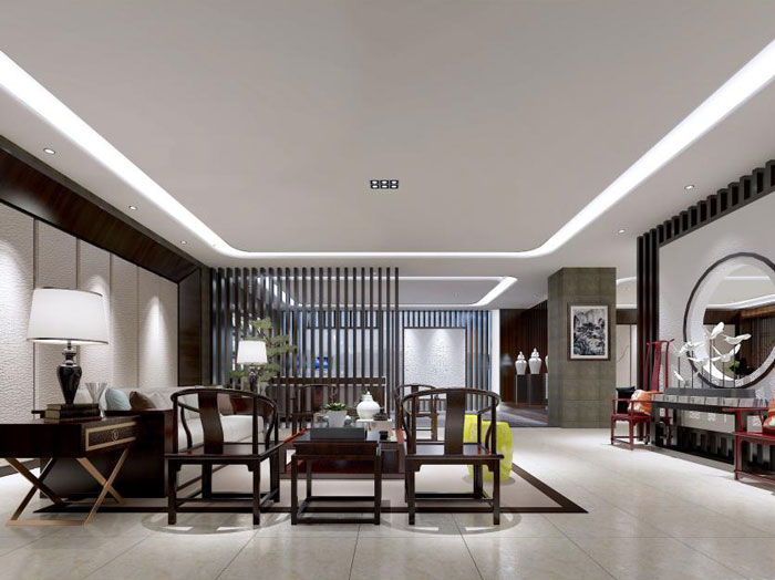 杭州余杭辦公室接待區裝修設計效果圖