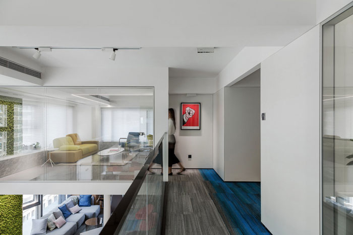 總部辦公室過道裝修設計效果圖