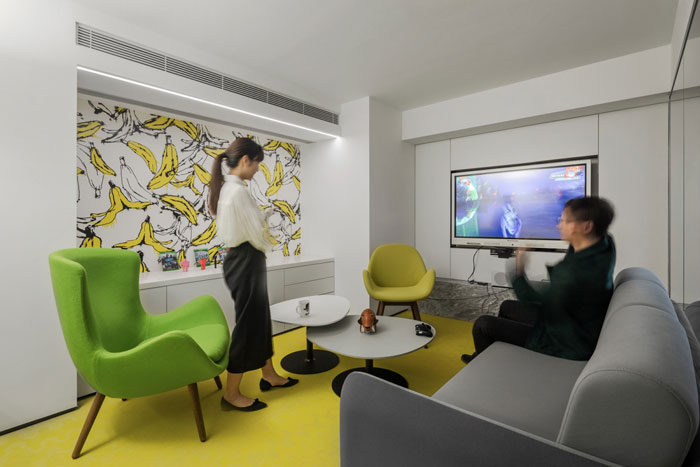 總部辦公室匯報區裝修設計效果圖