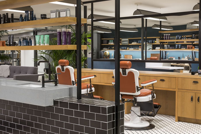 4000平方辦公室理發室裝修設計效果圖