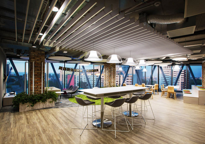 商務辦公室休息區裝修設計效果圖