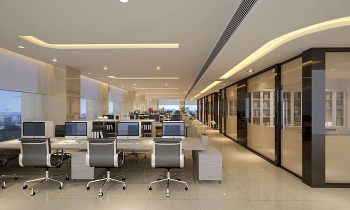 杭州富陽辦公室辦公區裝修設計效果圖