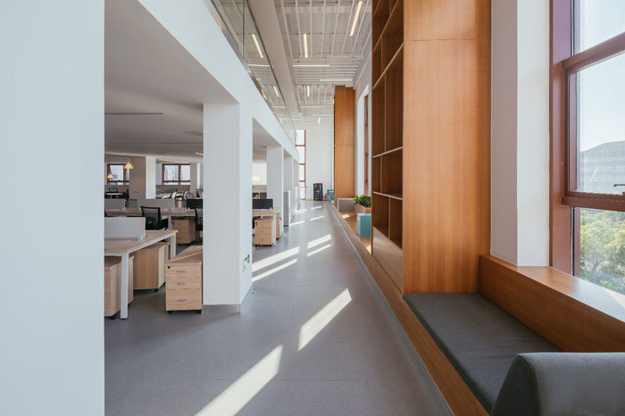 生物公司辦公室二樓辦公區裝修設計效果圖